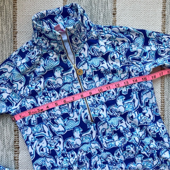 Lilly Pulitzer UPF 50+ Skipper Deep Indigo Joy Ride Popover Women’s Size XXS - Picture 6 of 10